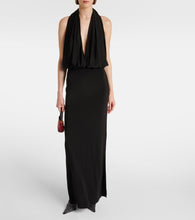Magda Butrym Draped halterneck jersey gown