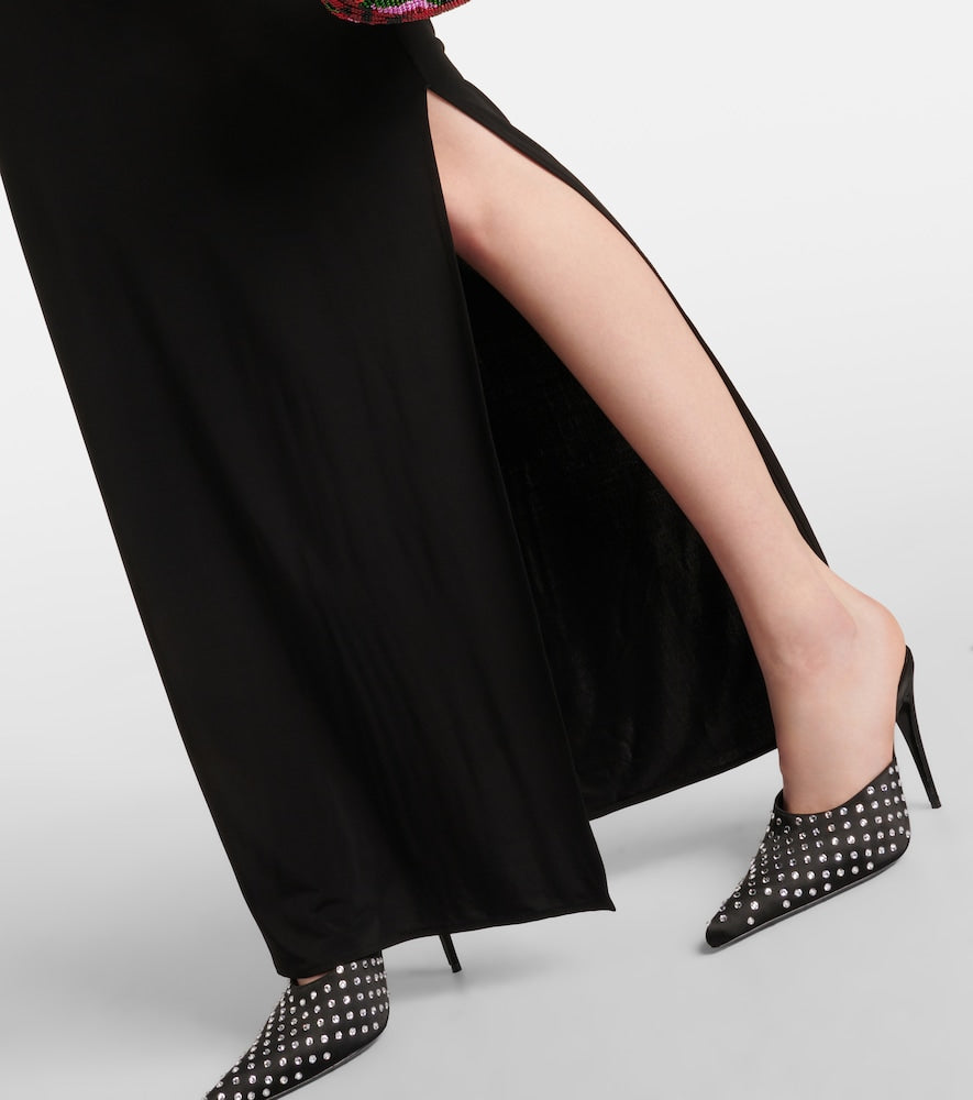 Magda Butrym Draped halterneck jersey gown