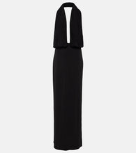 Magda Butrym Draped halterneck jersey gown. Magda Butrym 垂褶露背针织礼服