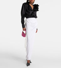 Magda Butrym Draped jersey maxi skirt