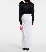 Magda Butrym Draped jersey maxi skirt