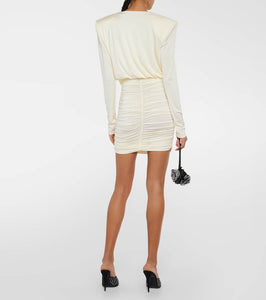 Magda Butrym Draped jersey minidress
