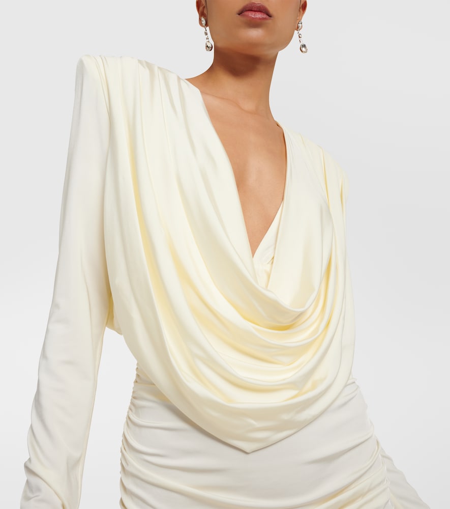 Magda Butrym Draped jersey minidress