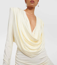Magda Butrym Draped jersey minidress