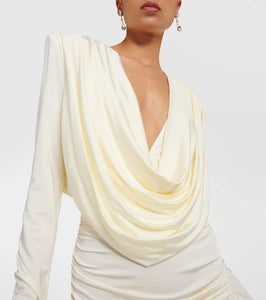 Magda Butrym Draped jersey minidress