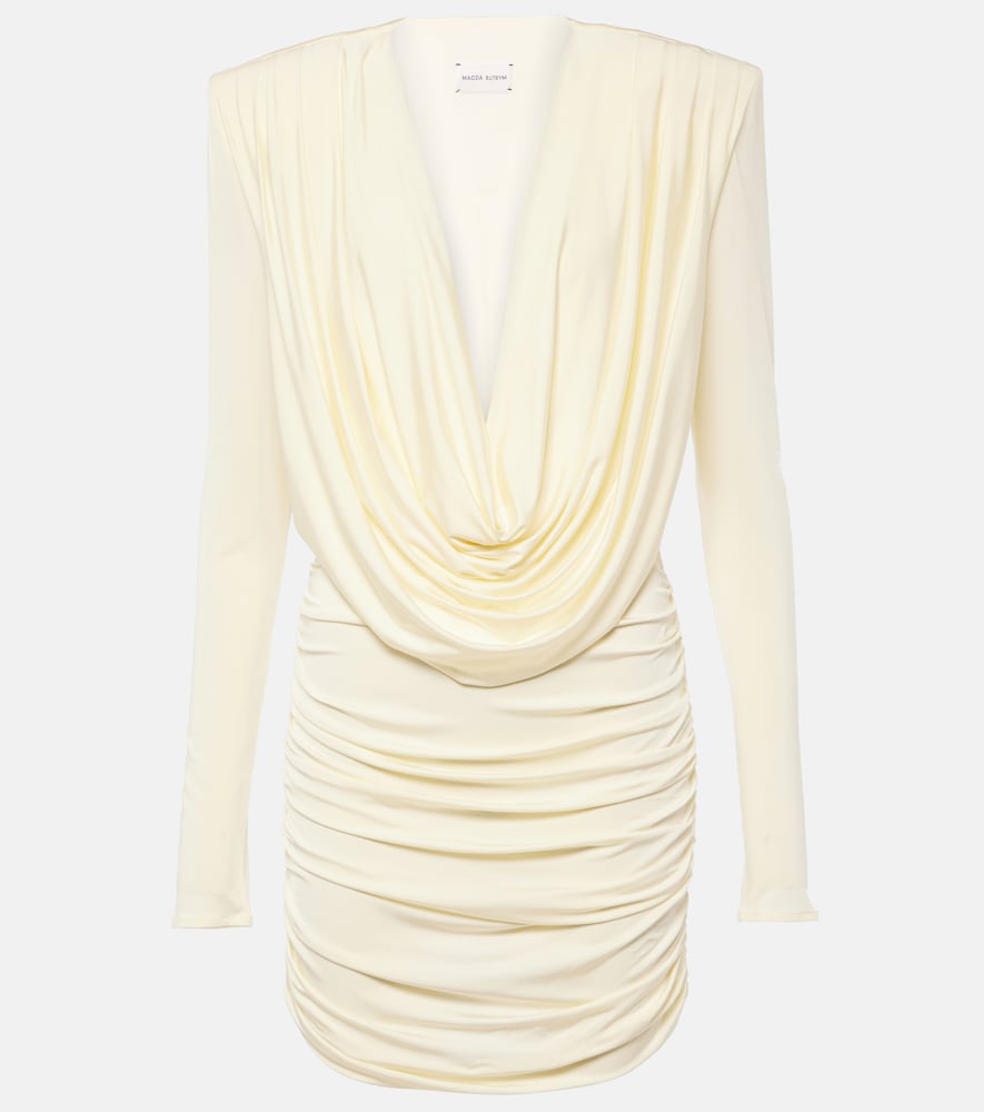 Magda Butrym Draped jersey minidress. Magda Butrym 垂褶针织迷你连衣裙