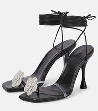 Magda Butrym Embellished leather and PVC sandals
