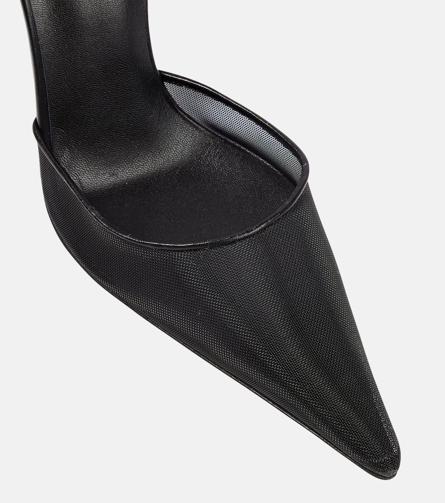 Magda Butrym Embellished mesh and leather pumps