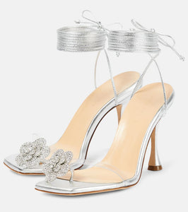 Magda Butrym Embellished metallic leather sandals