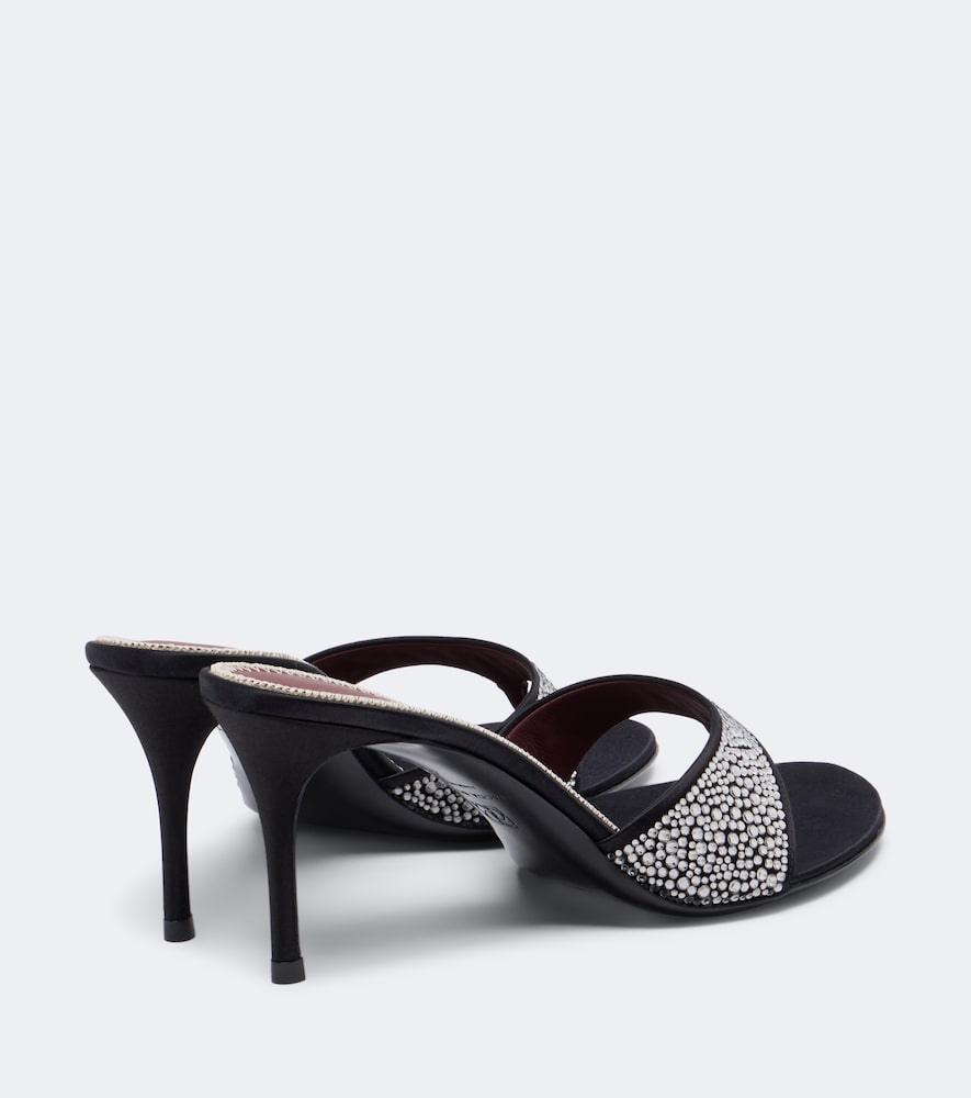 Magda Butrym Embellished satin thong sandals