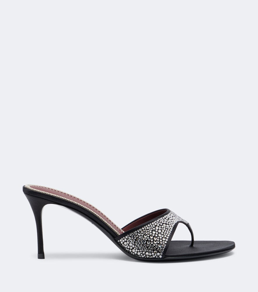Magda Butrym Embellished satin thong sandals