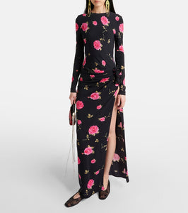 Magda Butrym Embroidered mesh ballet flats