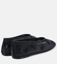 Magda Butrym Embroidered mesh ballet flats