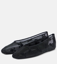 Magda Butrym Embroidered mesh ballet flats