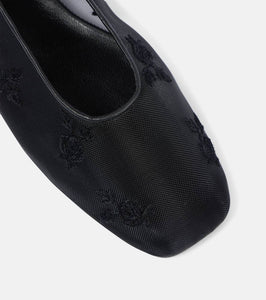 Magda Butrym Embroidered mesh ballet flats