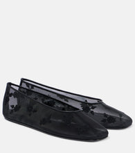 Magda Butrym Embroidered mesh ballet flats