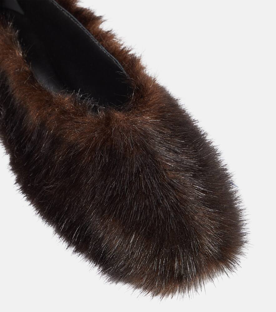 Magda Butrym Faux-fur ballet flats