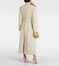 Magda Butrym Floral-appliqu√É¬© cotton gabardine trench coat