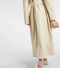 Magda Butrym Floral-appliqu√É¬© cotton gabardine trench coat