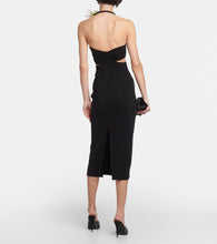 Magda Butrym Floral-appliqu√É¬© cutout midi dress