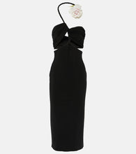 Magda Butrym Floral-appliqu√É¬© cutout midi dress. Magda Butrym 花卉贴花镂空中长连衣裙