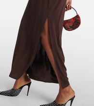 Magda Butrym Floral-appliqu√É¬© draped midi dress