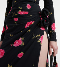 Magda Butrym Floral-appliqu√É¬© gathered maxi dress