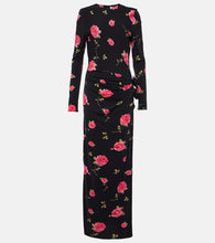 Magda Butrym Floral-appliqu√É¬© gathered maxi dress. Magda Butrym 花卉贴花褶皱长裙