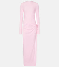 Magda Butrym Floral-appliqu√É¬© jersey gown. Magda Butrym 花卉贴花针织礼服
