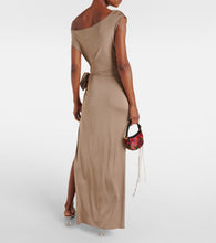 Magda Butrym Floral-appliqu√É¬© jersey midi dress