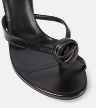 Magda Butrym Floral-appliqu√É¬© leather wedge mules