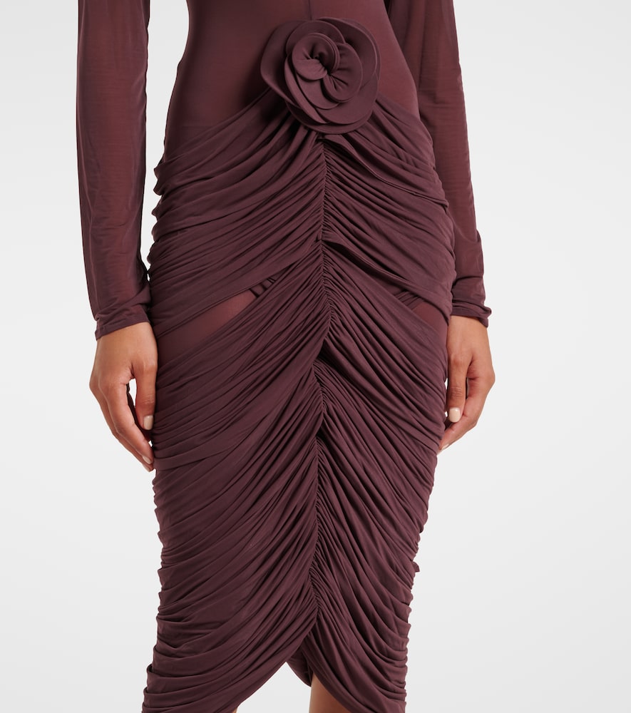 Magda Butrym Floral-appliqu√É¬© midi dress