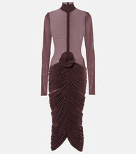 Magda Butrym Floral-appliqu√É¬© midi dress. Magda Butrym 花卉贴花中长连衣裙