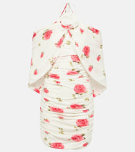 Magda Butrym Floral-appliqu√É¬© ruched minidress. Magda Butrym 花卉贴花褶皱迷你连衣裙