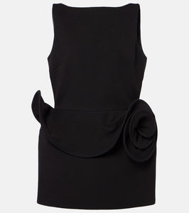 Magda Butrym Floral-appliqu√É¬© ruffled minidress
