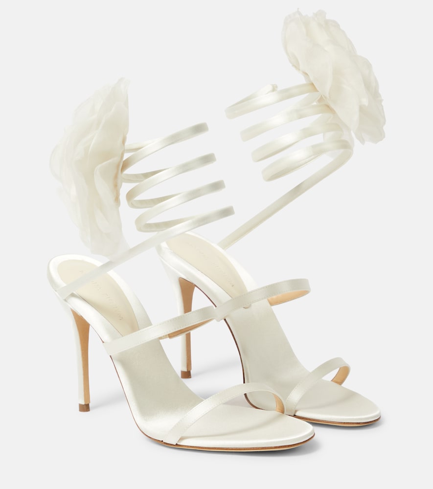 Magda Butrym Floral-appliqu√É¬© sandals - Magda Butrym 花卉贴花凉鞋