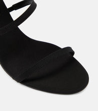 Magda Butrym Floral-appliqu√É¬© satin sandals