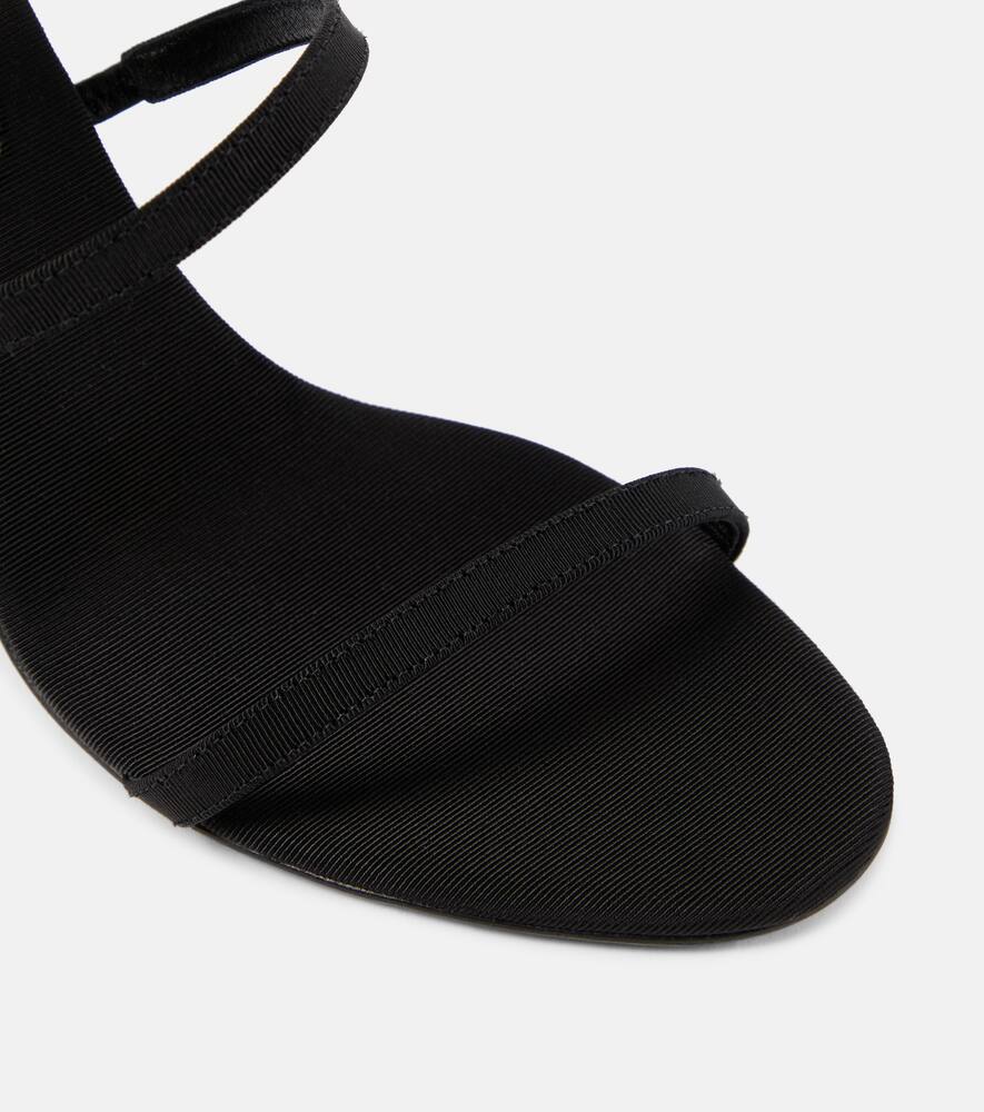 Magda Butrym Floral-appliqu√É¬© satin sandals