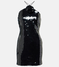 Magda Butrym Floral-appliqu√É¬© sequined minidress