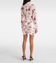 Magda Butrym Floral-appliqu√É¬© sheer jersey minidress