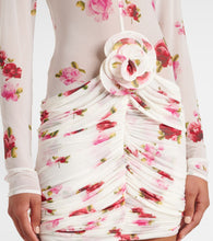 Magda Butrym Floral-appliqu√É¬© sheer jersey minidress