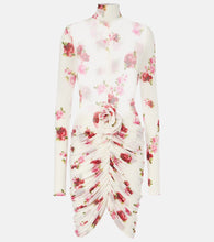 Magda Butrym Floral-appliqu√É¬© sheer jersey minidress. Magda Butrym 花卉贴花透明针织迷你连衣裙
