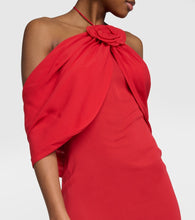 Magda Butrym Floral-appliqu√É¬© silk blend gown