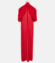 Magda Butrym Floral-appliqu√É¬© silk blend gown. Magda Butrym 花卉贴花真丝混纺礼服