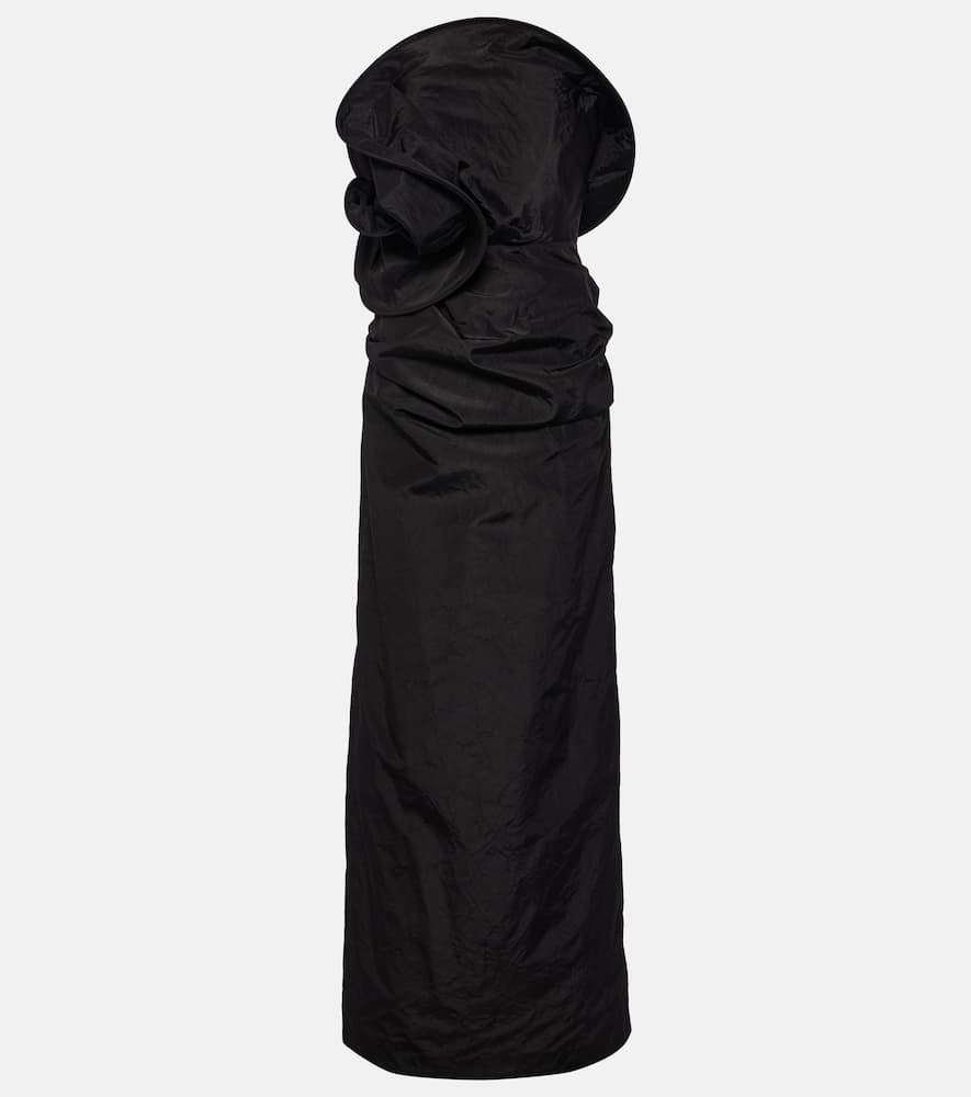 Magda Butrym Floral-appliqu√É¬© silk taffeta gown