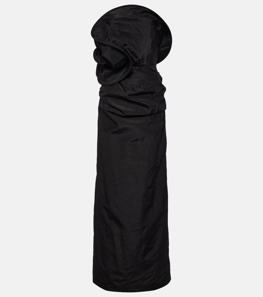Magda Butrym Floral-appliqu√É¬© silk taffeta gown. Magda Butrym 花卉贴花真丝塔夫绸礼服