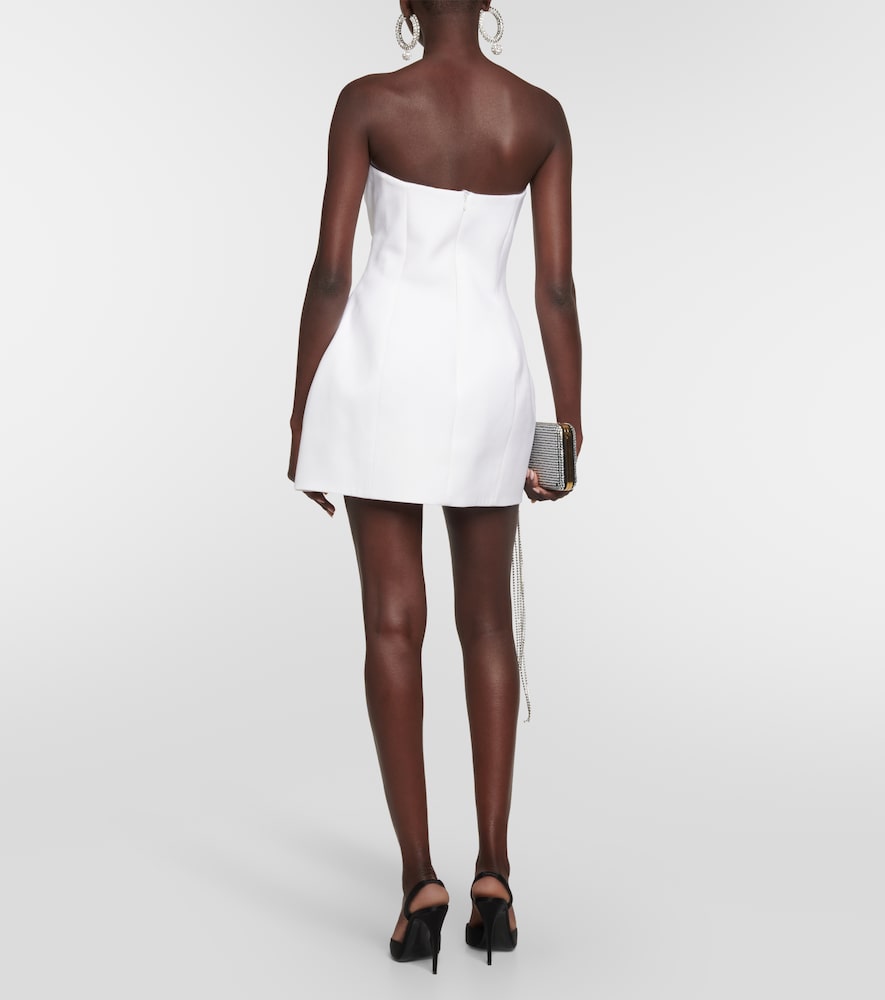 Magda Butrym Floral-appliqu√É¬© wool bustier dress