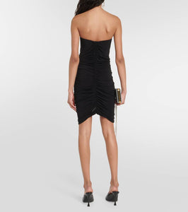Magda Butrym Floral-appliqué bustier minidress