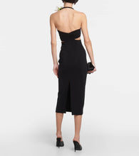 Magda Butrym Floral-appliqué cutout midi dress