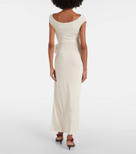 Magda Butrym Floral-appliqué draped gown